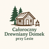Całoroczny, drewniany domek przy lesie w Nowym Prażmowie